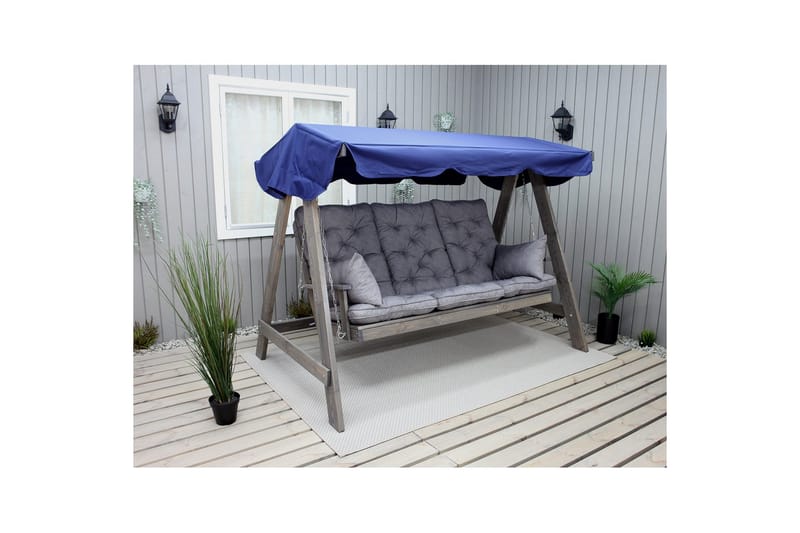 Soffdyna med ryggstöd Maxi Hög Rygg med Sidokuddar - Grå - Utemöbler & utemiljö - Dynor - Soffdyna & bänkdyna utemöbler