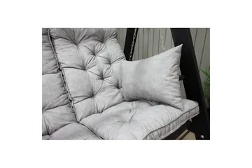 Soffdyna med ryggstöd Maxi Hög Rygg med Sidokuddar - Grå - Utemöbler & utemiljö - Dynor - Kompletta dynset