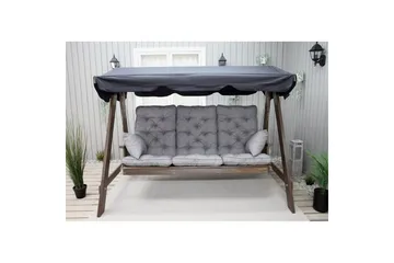 Soffdyna med ryggstöd Maxi Hög Rygg med Sidokuddar - Grå - Utemöbler & utemiljö - Dynor - Kompletta dynset