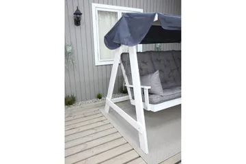 Soffdyna med ryggstöd Maxi Hög Rygg med Sidokuddar - Grå - Utemöbler & utemiljö - Dynor - Kompletta dynset