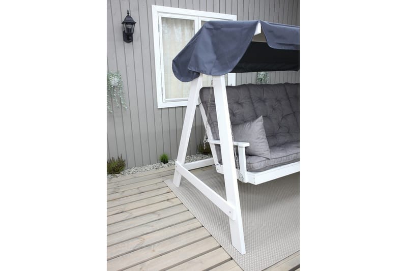 Soffdyna med ryggstöd Maxi Hög Rygg med Sidokuddar - Grå - Utemöbler & utemiljö - Dynor - Kompletta dynset