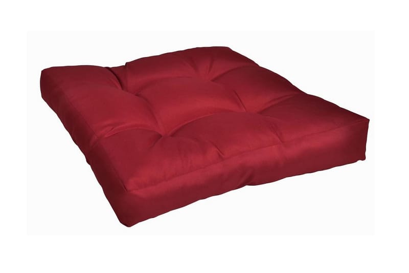 Stoppad sittdyna 50x50x10 cm vinröd - Röd - Sittdyna & ryggdyna utemöbler