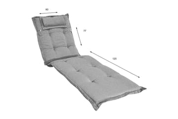 Solsängsdyna Fritab Tjock med Nackkudde - Blåmetallic - Utemöbler & utemiljö - Dynor - Solsängsdynor