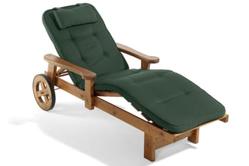 Woodline Solsängsdyna med nackkudde Fritab Grön - Utemöbler & utemiljö - Dynor - Solsängsdynor