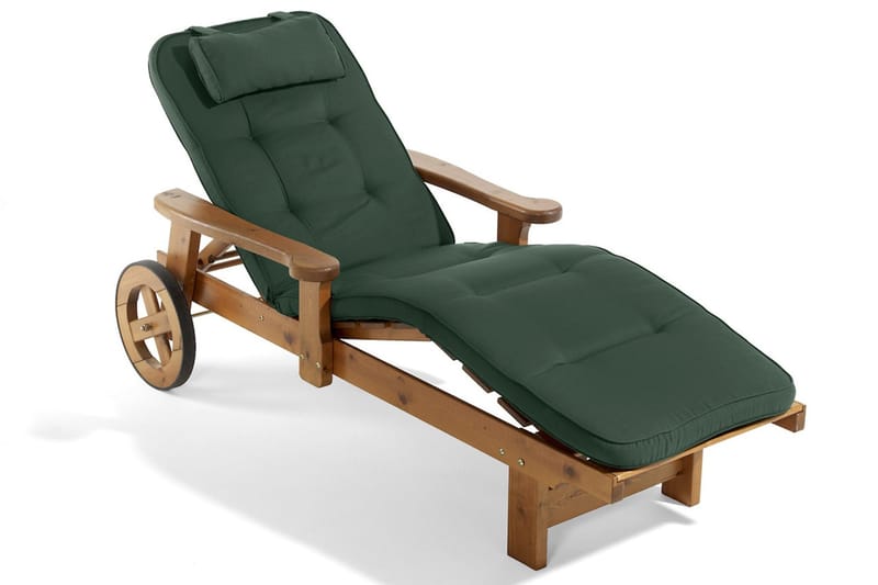 Woodline Solsängsdyna med nackkudde Fritab Grön - Utemöbler & utemiljö - Dynor - Solsängsdynor