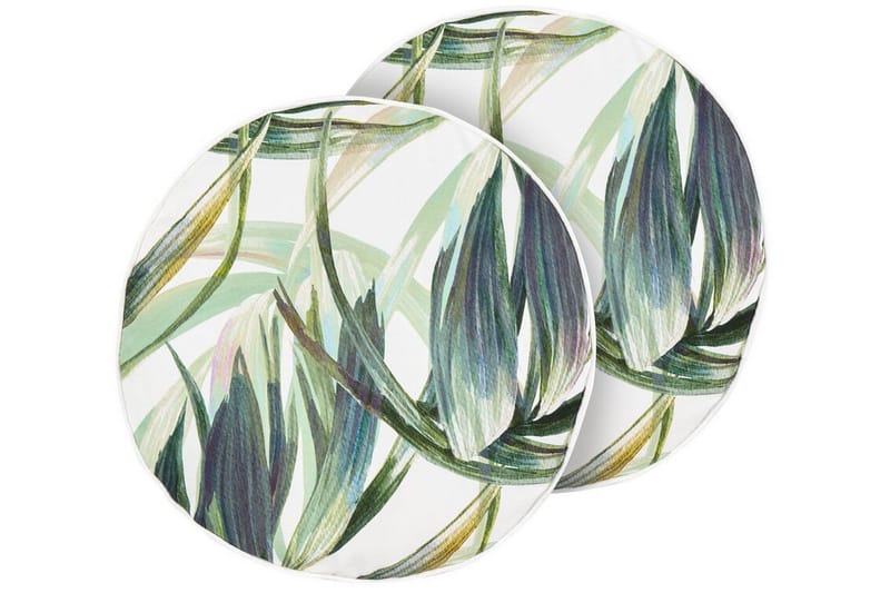 Sorel Utomhuskudde 40 cm Rund - Grön/Vit - Utemöbler & utemiljö - Dynor - Utomhuskuddar