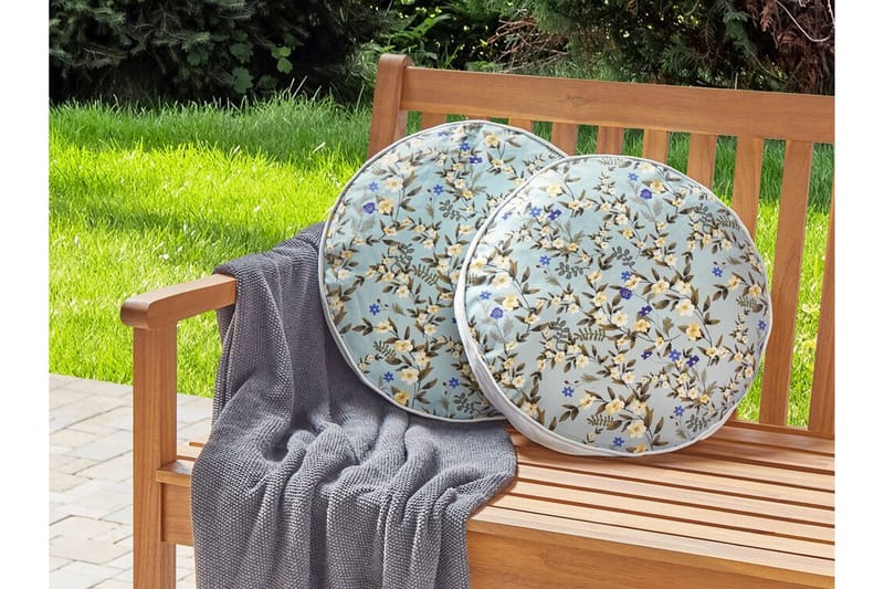 Specchia Utomhuskudde 40 cm Rund - Blå/Grön/Gul - Utemöbler & utemiljö - Dynor - Utomhuskuddar