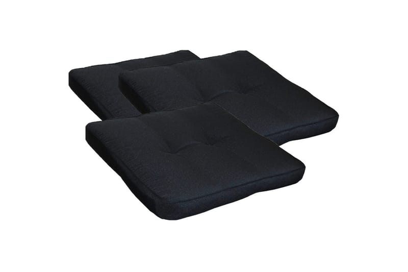 Stolskudde Excellent 3-pack Svart - Svart - Utemöbler & utemiljö - Dynor - Sittdyna & ryggdyna utemöbler