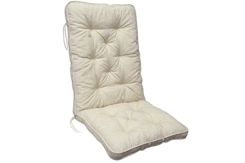 Stolskudde med ryggstöd Malmö Maxi Hög Rygg Beige - Beige - Utemöbler & utemiljö - Dynor - Sittdyna & ryggdyna utemöbler