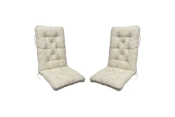 Stolskudde med ryggstöd Malmö Maxi Hög Rygg Beige - Beige - Utemöbler & utemiljö - Dynor - Övriga dynor