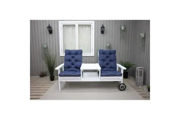 Stolskudde med ryggstöd Malmö Maxi Hög Rygg Blå - Blå - Utemöbler & utemiljö - Dynor - Övriga dynor