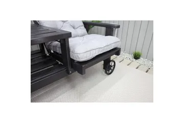 Stolskudde med ryggstöd Malmö Maxi Hög Rygg - Grå - Utemöbler & utemiljö - Dynor - Positionsdynor