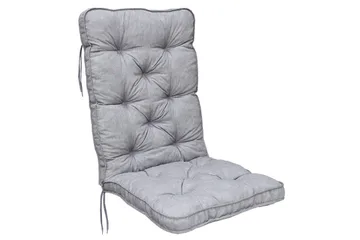 Stolskudde med ryggstöd Malmö Maxi Hög Rygg - Grå - Utemöbler & utemiljö - Dynor - Positionsdynor