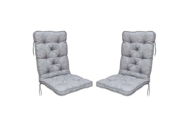 Stolskudde med ryggstöd Malmö Maxi Hög Rygg - Grå - Utemöbler & utemiljö - Dynor - Däckstolsdynor