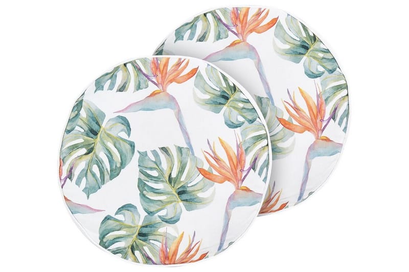 Tallahassee Utomhuskudde 40 cm Rund - Grön/Vit - Utemöbler & utemiljö - Dynor - Utomhuskuddar