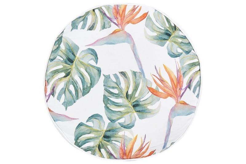 Tallahassee Utomhuskudde 40 cm Rund, Grön/Vit