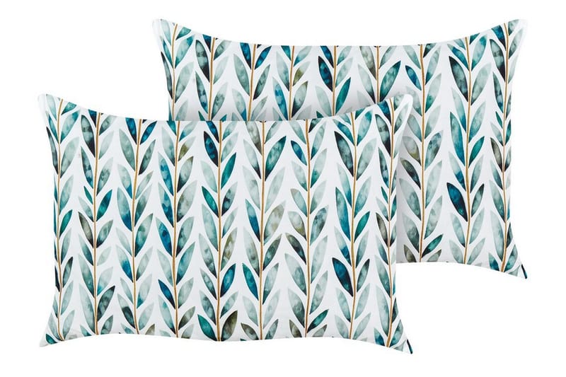 Tricase Utomhuskudde 42x60 cm - Vit/Grön - Utemöbler & utemiljö - Dynor - Utomhuskuddar