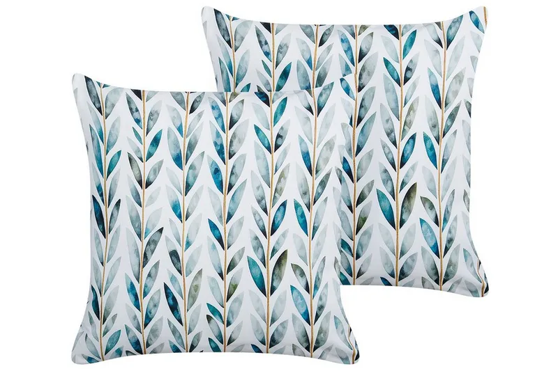 Tricase Utomhuskudde 45x45 cm - Vit/Grön - Utemöbler & utemiljö - Dynor - Utomhuskuddar