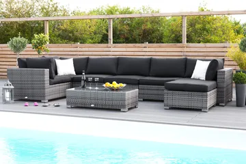 Bahamas Dynfodral till Mittmodul - Svart - Utemöbler & utemiljö - Dynor - Utomhusklädslar