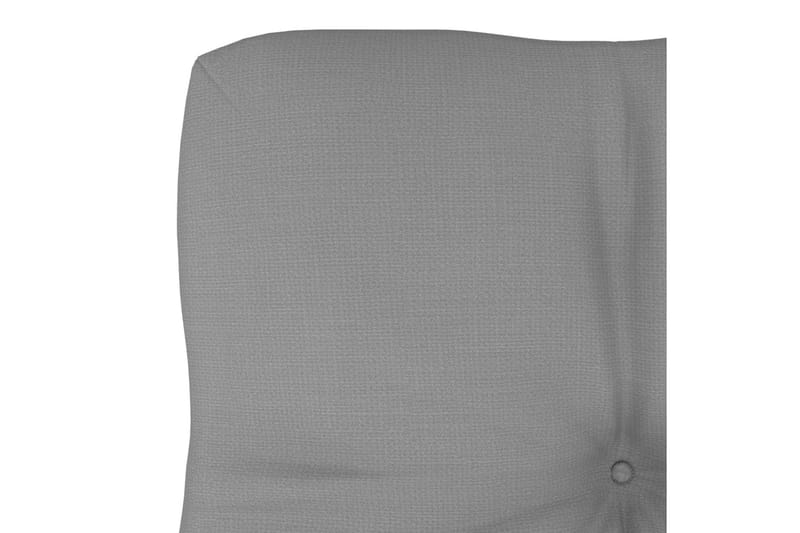Dyna till pallsoffa grå 60x40x10 cm - Grå - Soffdyna & bänkdyna utemöbler