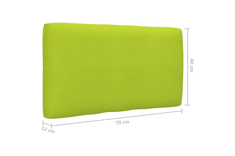 Dyna till pallsoffa ljusgrön 70x40x10 cm - Grön - Soffdyna & bänkdyna utemöbler