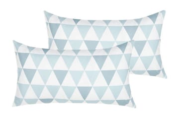 Utomhuskudde Burgeo 42x60 cm - Blå/Vit - Utemöbler & utemiljö - Dynor - Utomhuskuddar