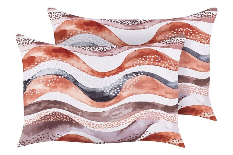 Utomhuskudde Cannole 42x60 cm 2 st - Brun/Vit/Svart - Utemöbler & utemiljö - Dynor - Utomhuskuddar