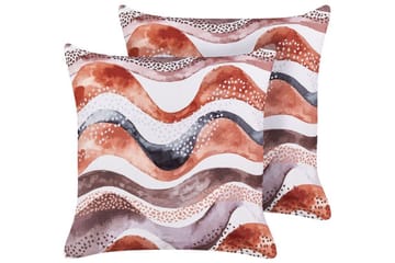 Utomhuskudde Cannole 45x45 cm - Brun/Vit/Svart - Utemöbler & utemiljö - Dynor - Utomhuskuddar