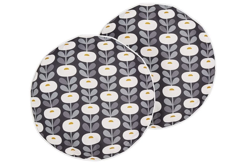 Utomhuskudde Corsano 40 cm Rund - Grå/Vit - Utemöbler & utemiljö - Dynor - Utomhuskuddar