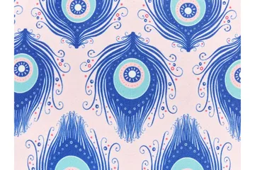 Utomhuskudde Didsbury 40 cm Rund - Blå/Rosa - Möbler - Bord & matgrupp - Soffbord