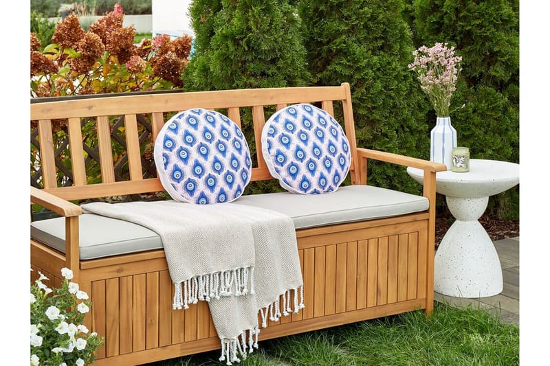 Utomhuskudde Didsbury 40 cm Rund - Blå/Rosa - Möbler - Bord & matgrupp - Soffbord