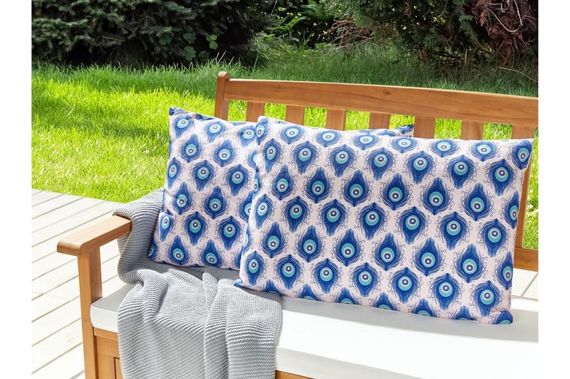 Utomhuskudde Didsbury 42x60 cm - Blå/Rosa - Utemöbler & utemiljö - Dynor - Utomhuskuddar