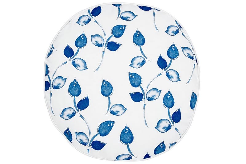 Utomhuskudde Fasano 40 cm Rund - Vit/Blå - Utemöbler & utemiljö - Dynor - Utomhuskuddar