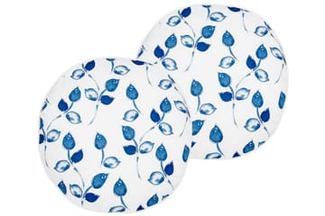 Utomhuskudde Fasano 40 cm Rund - Vit/Blå - Utemöbler & utemiljö - Dynor - Utomhuskuddar