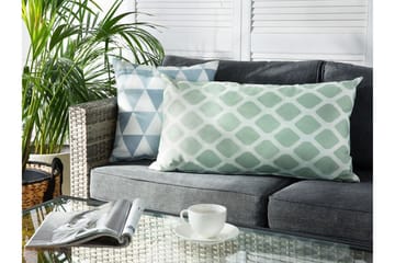 Utomhuskudde Flojen 42x60 cm - Grön/Vit - Utemöbler & utemiljö - Dynor - Utomhuskuddar