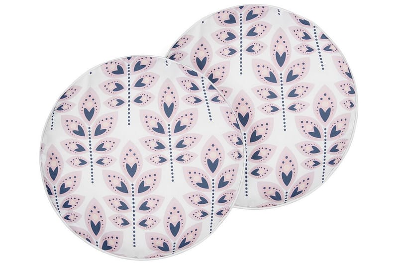 Utomhuskudde Latiano 40 cm Rund - Beige/Rosa - Utemöbler & utemiljö - Dynor - Utomhuskuddar