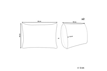 Utomhuskudde Latiano 42x60 cm - Beige/Rosa - Utemöbler & utemiljö - Dynor - Utomhuskuddar