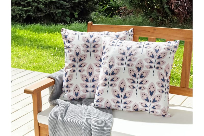 Utomhuskudde Latiano 45x45 cm - Beige/Rosa - Utemöbler & utemiljö - Dynor - Utomhuskuddar