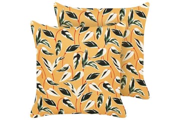Utomhuskudde Macerata 45x45 cm 2 st - Gul/Grön/Vit - Utemöbler & utemiljö - Dynor - Utomhuskuddar