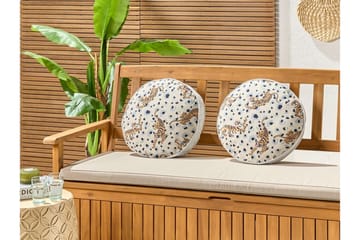 Utomhuskudde Matino 40 cm Rund - Beige/Blå/Brun - Utemöbler & utemiljö - Dynor - Utomhuskuddar