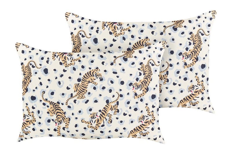 Utomhuskudde Matino 42x60 cm 2 st - Beige/Blå/Brun - Utemöbler & utemiljö - Dynor - Utomhuskuddar