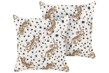 Utomhuskudde Matino 45x45 cm - Beige/Blå/Brun - Utemöbler & utemiljö - Dynor - Utomhuskuddar