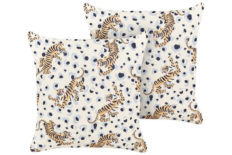 Utomhuskudde Matino 45x45 cm - Beige/Blå/Brun - Utemöbler & utemiljö - Dynor - Utomhuskuddar