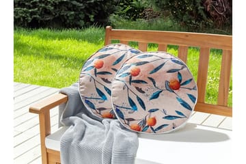 Utomhuskudde Richelu 40 cm Rund - Orange - Utemöbler & utemiljö - Dynor - Utomhuskuddar