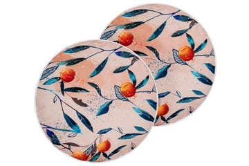 Utomhuskudde Richelu 40 cm Rund - Orange - Utemöbler & utemiljö - Dynor - Utomhuskuddar