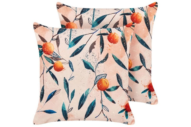Utomhuskudde Richelu 45x45 cm - Orange - Utemöbler & utemiljö - Dynor - Utomhuskuddar