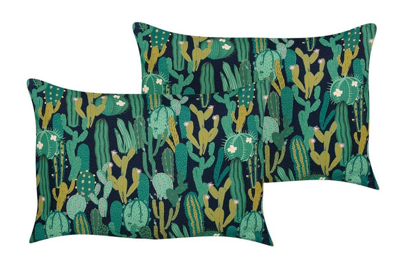 Utomhuskudde Ruffano 42x60 cm 2 st - Grön/Blå - Utemöbler & utemiljö - Dynor - Utomhuskuddar