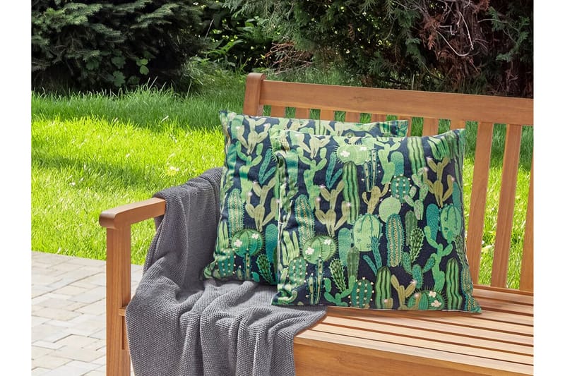 Utomhuskudde Ruffano 45x45 cm - Grön/Blå - Utemöbler & utemiljö - Dynor - Utomhuskuddar