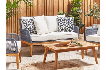 Utomhuskudde Runge 45x45 cm - Vit/Svart/Gul - Utemöbler & utemiljö - Dynor - Utomhuskuddar