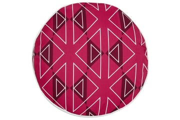 Utomhuskudde Santa Rosa 40 cm Rund - Rosa/Vit - Utemöbler & utemiljö - Dynor - Utomhuskuddar